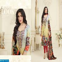 Flower vol-1 Wholesale  Glace cotton Dress material